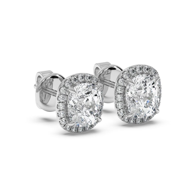 9K White Gold London Earrings