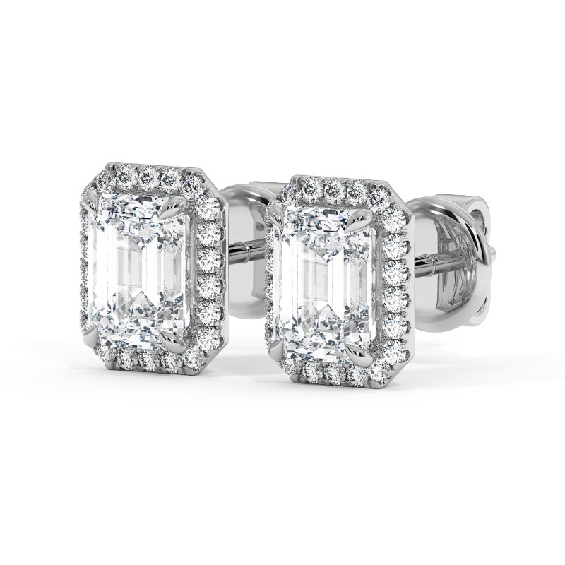 9K White Gold London Earrings
