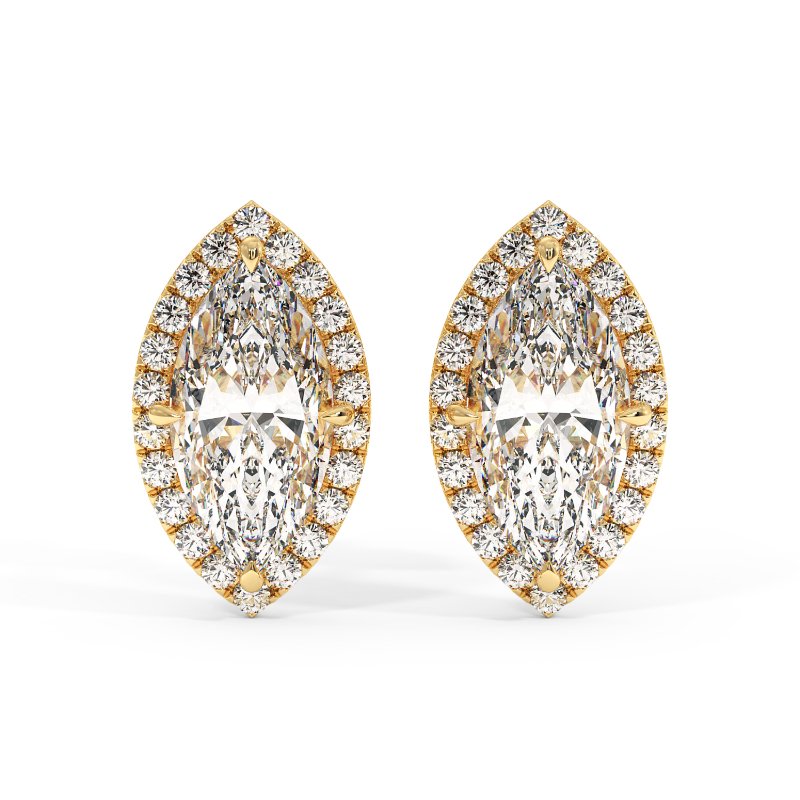 9K White Gold London Earrings