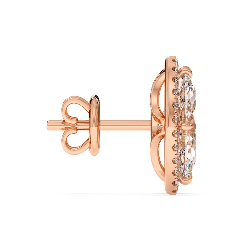 18K Rose Gold London Earrings