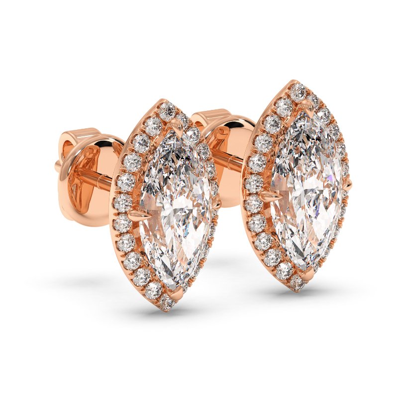 18K Rose Gold London Earrings