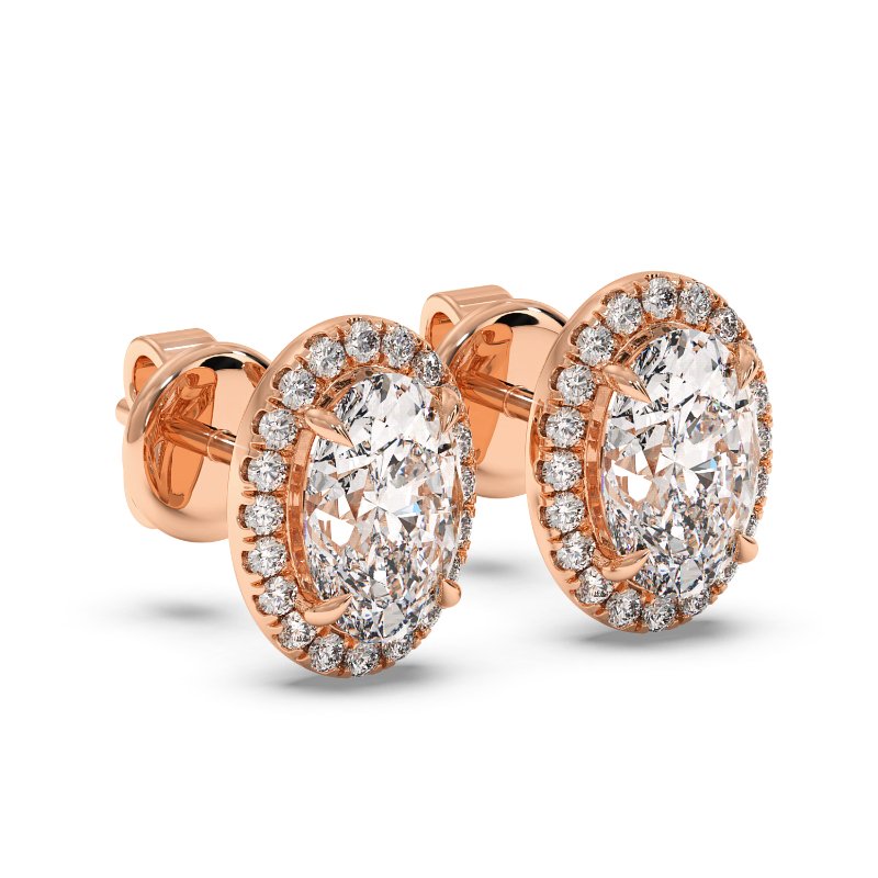 18K Rose Gold London Earrings