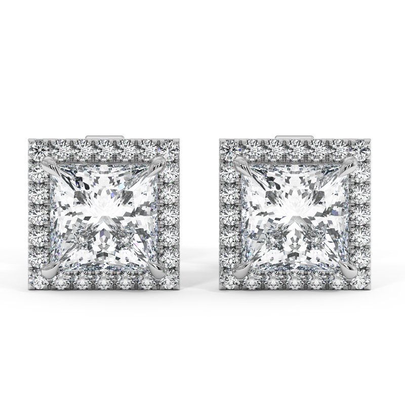 9K White Gold London Earrings