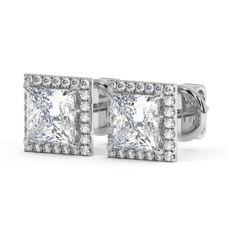 9K White Gold London Earrings