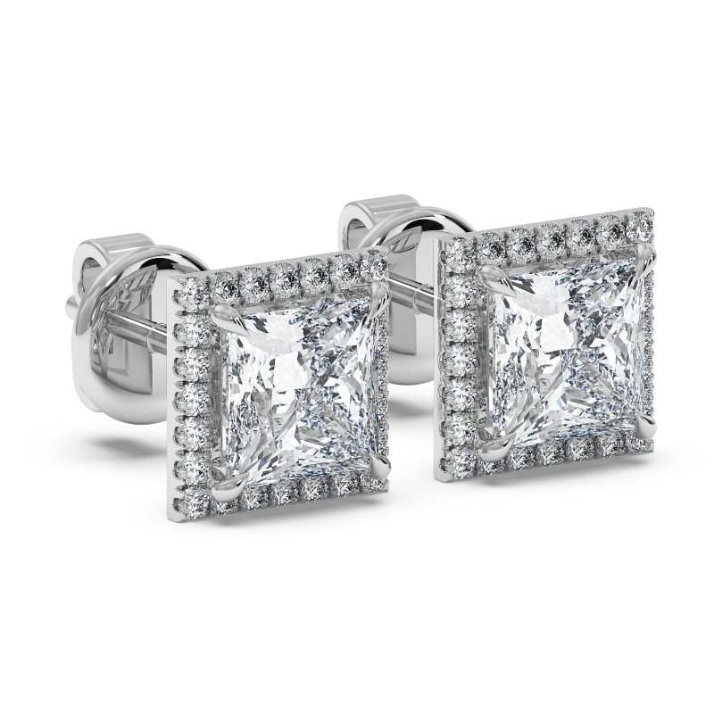 9K White Gold London Earrings