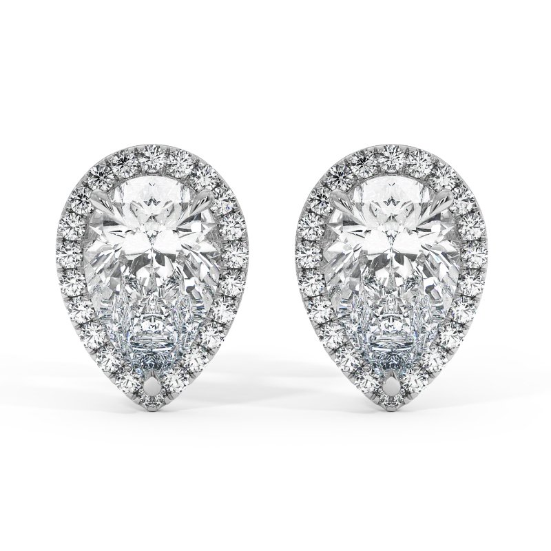 9K White Gold London Earrings