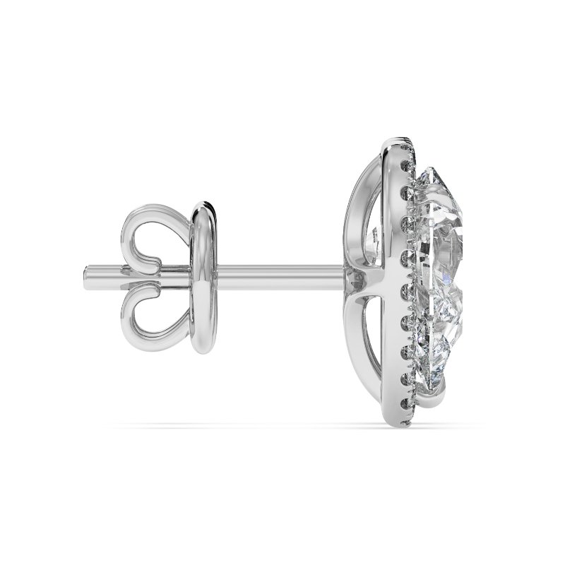 9K White Gold London Earrings
