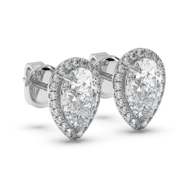 9K White Gold London Earrings