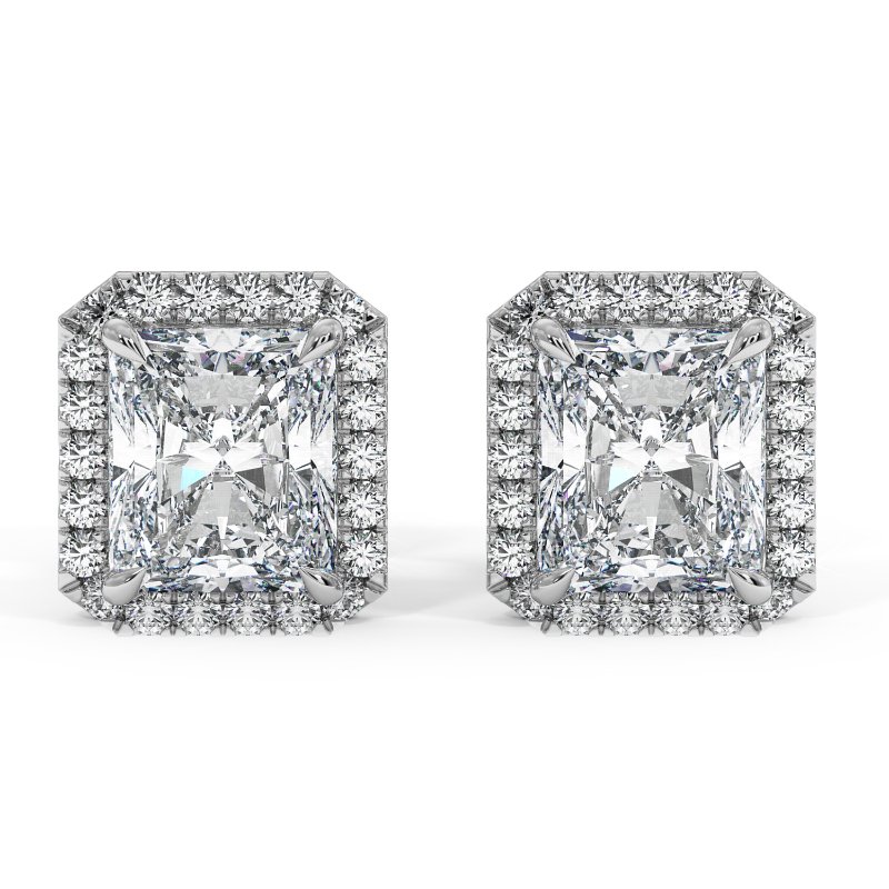 9K White Gold London Earrings