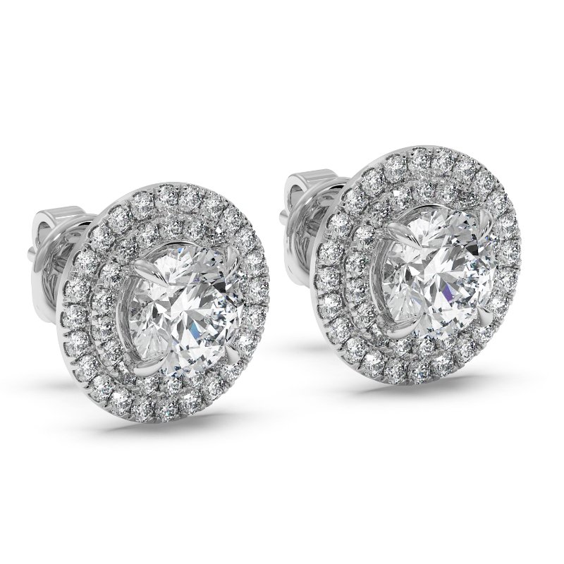 18K White Gold Aspen Earrings