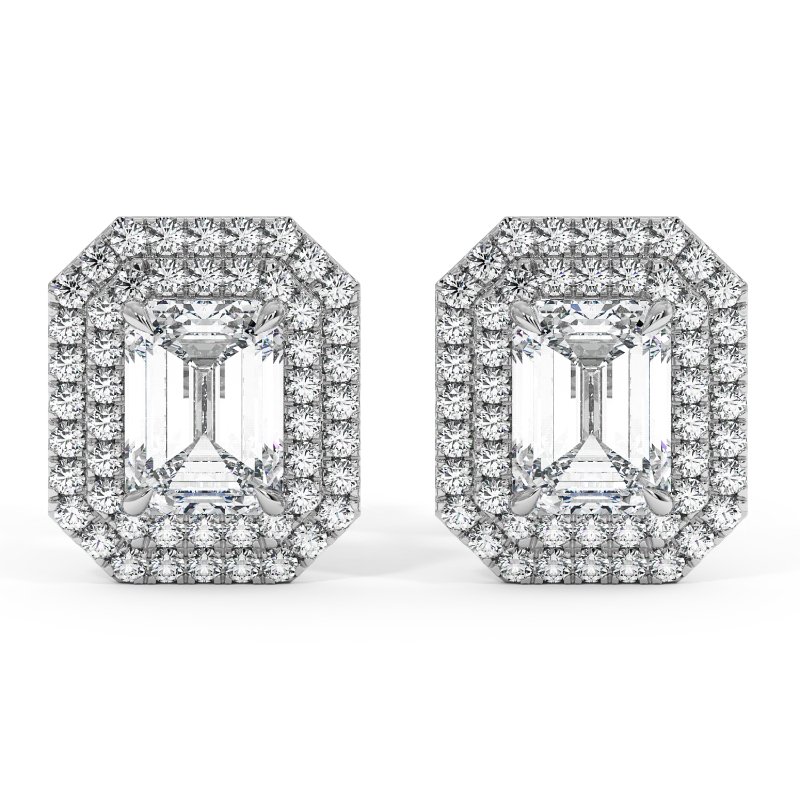 18K White Gold Aspen Earrings