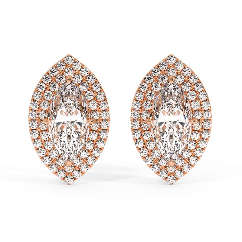 18K White Gold Aspen Earrings