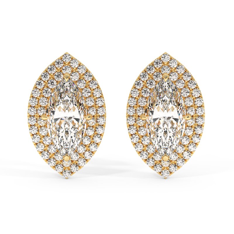 18K White Gold Aspen Earrings