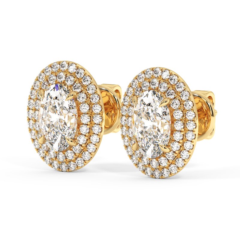 18K Yellow Gold Aspen Earrings