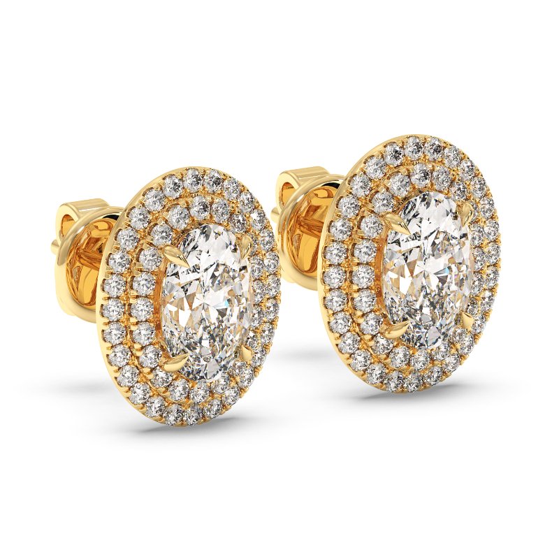 18K Yellow Gold Aspen Earrings