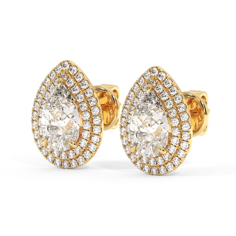 18K Yellow Gold Aspen Earrings