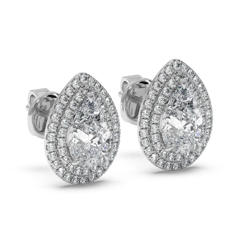 18K White Gold Aspen Earrings