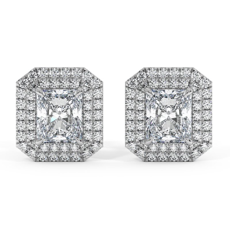 18K White Gold Aspen Earrings