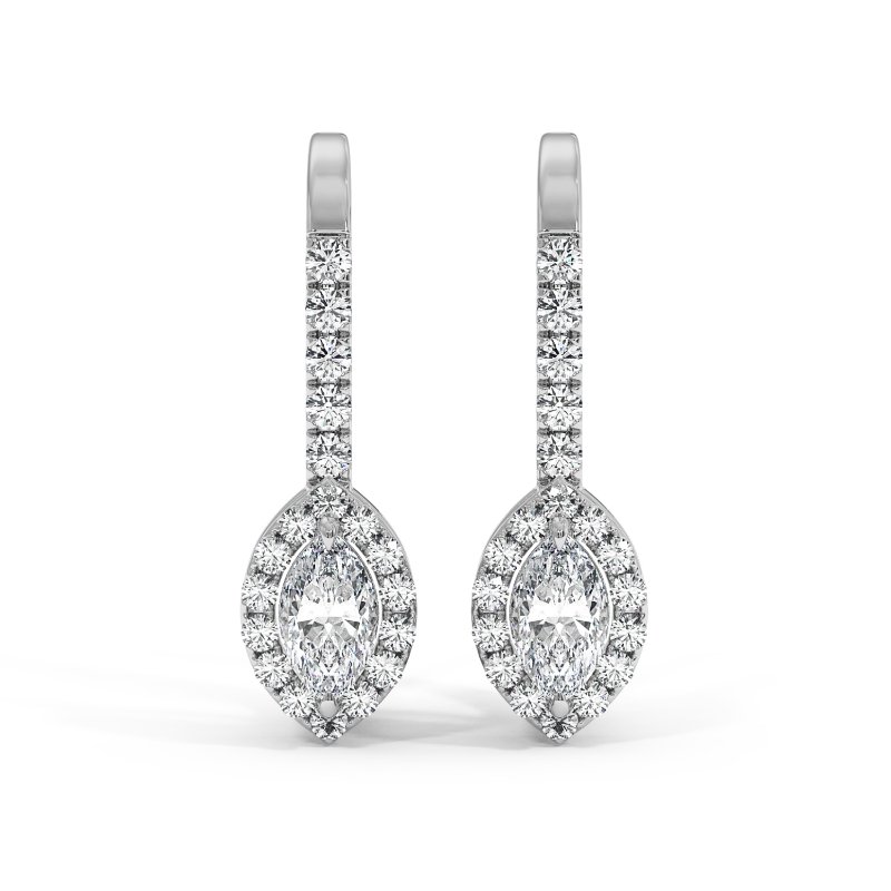9K White Gold Sydney Earrings