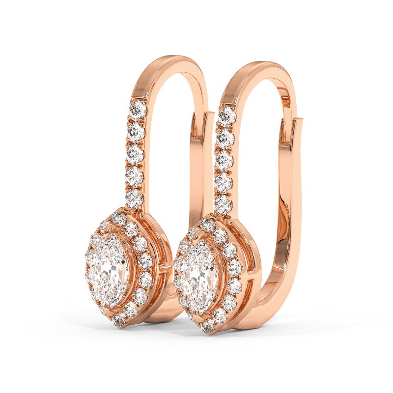 9K Rose Gold Sydney Earrings