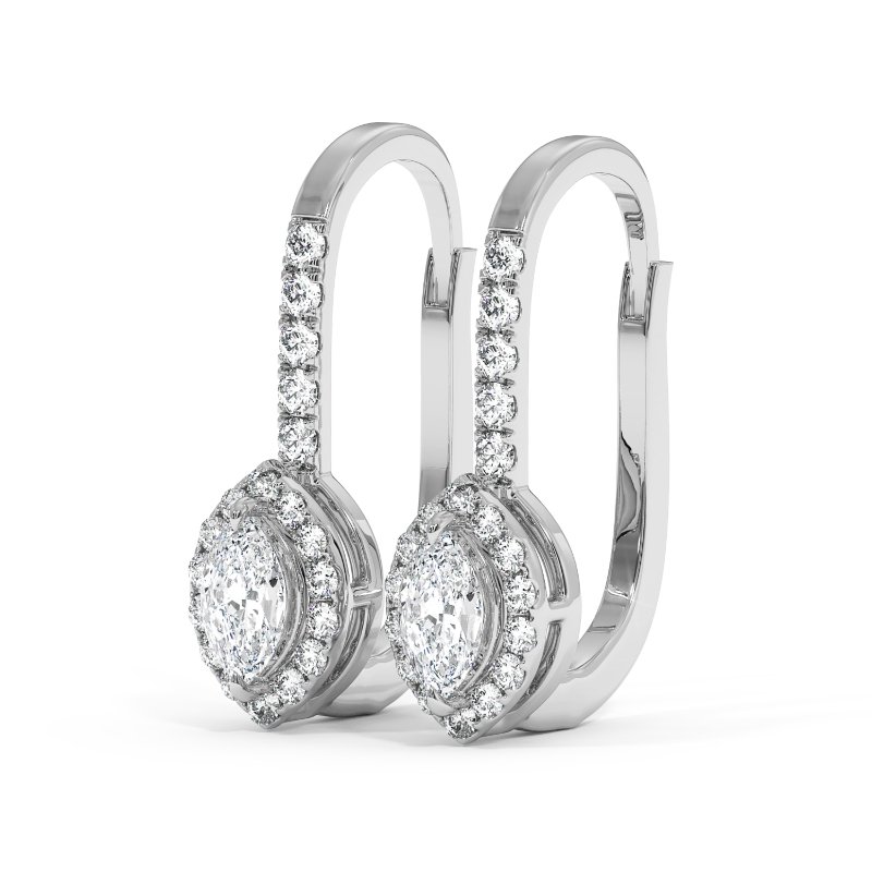 9K White Gold Sydney Earrings