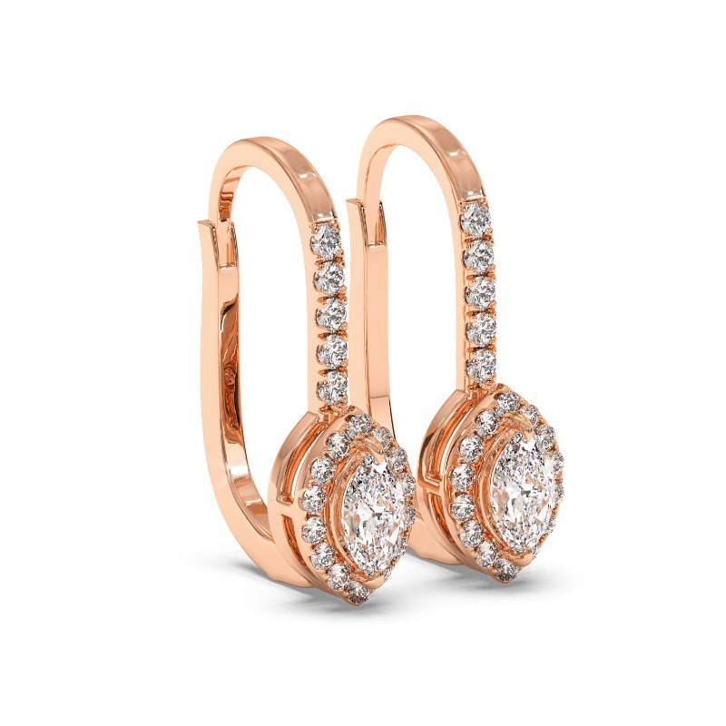 9K Rose Gold Sydney Earrings
