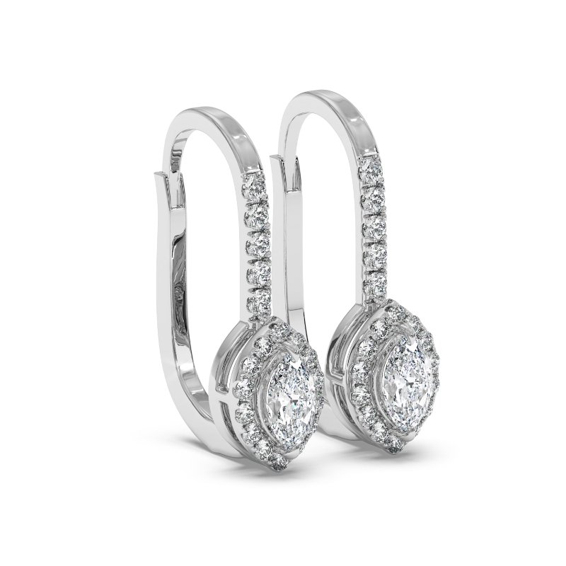 9K White Gold Sydney Earrings
