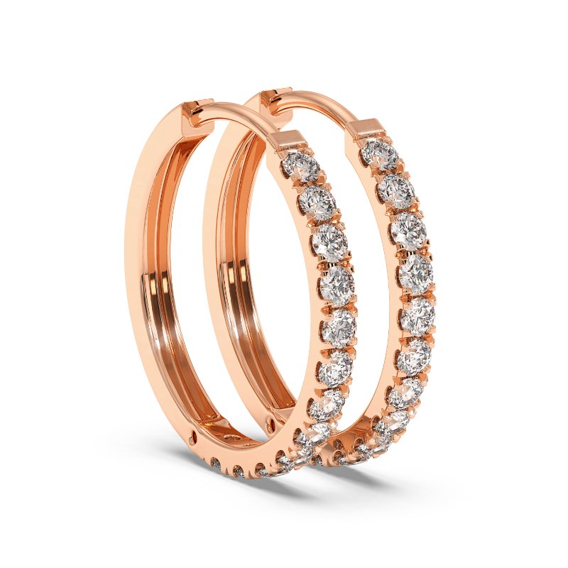 9K Rose Gold Tina Earrings