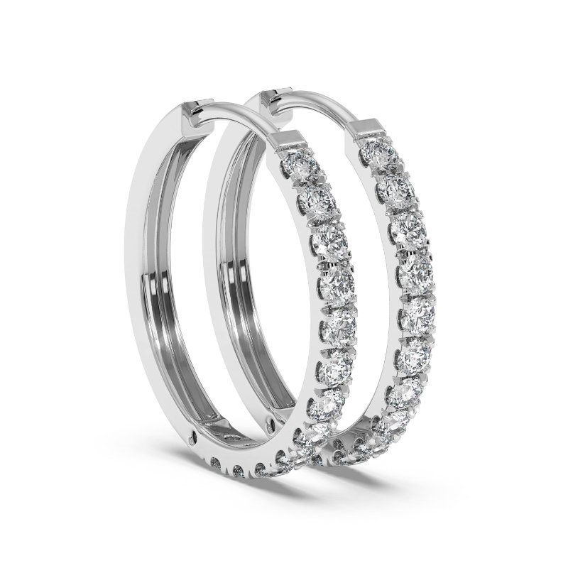 9K White Gold Tina Earrings