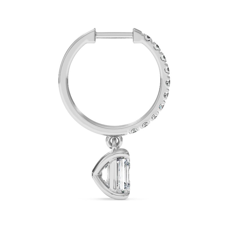 18K White Gold Jasmine Earrings