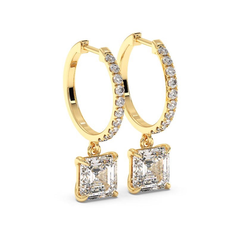 18K Yellow Gold Jasmine Earrings