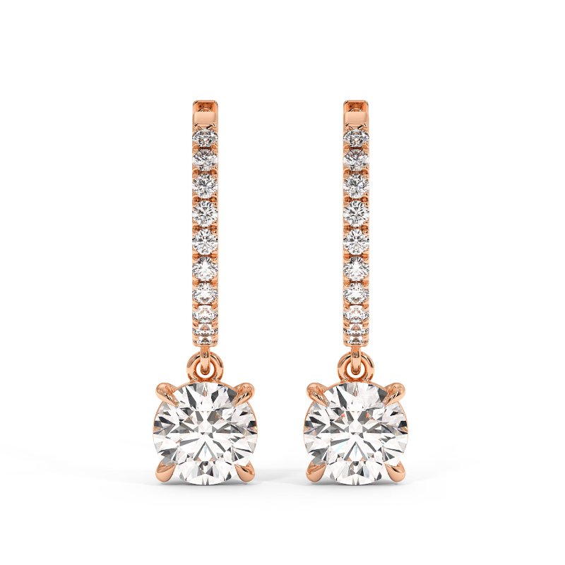 9K White Gold Jasmine Earrings