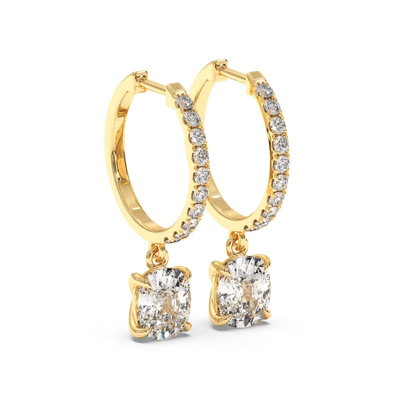 9K Yellow Gold Jasmine Earrings