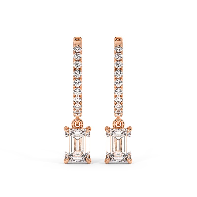 9K White Gold Jasmine Earrings