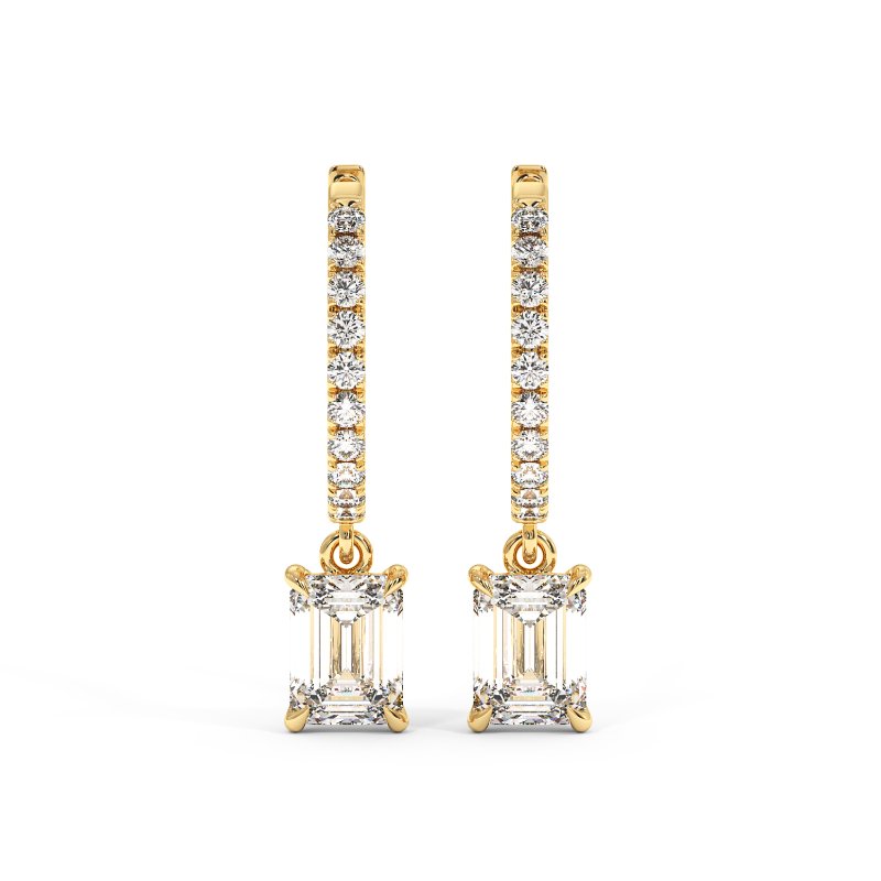 9K White Gold Jasmine Earrings