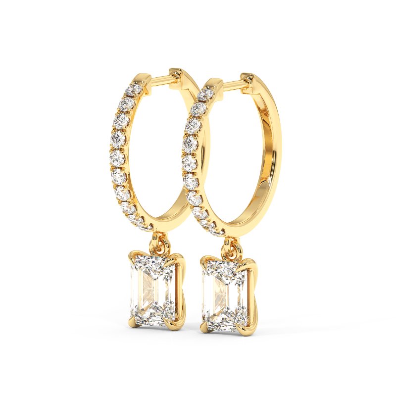 9K Yellow Gold Jasmine Earrings