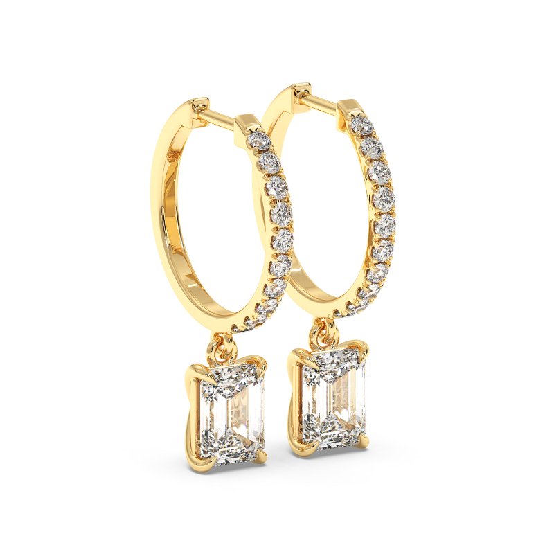 9K Yellow Gold Jasmine Earrings