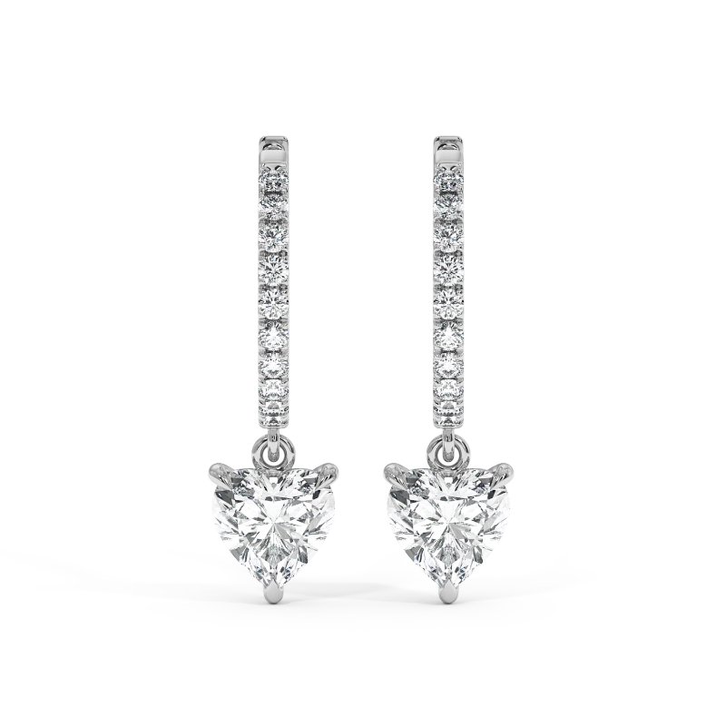 9K White Gold Jasmine Earrings