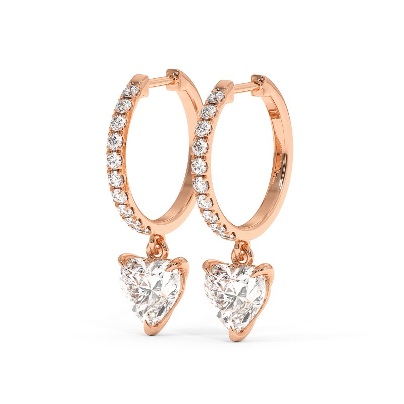 9K Rose Gold Jasmine Earrings