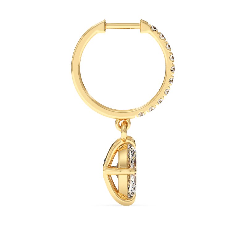 9K Yellow Gold Jasmine Earrings