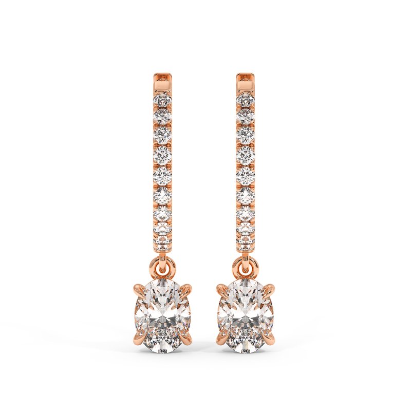 9K White Gold Jasmine Earrings