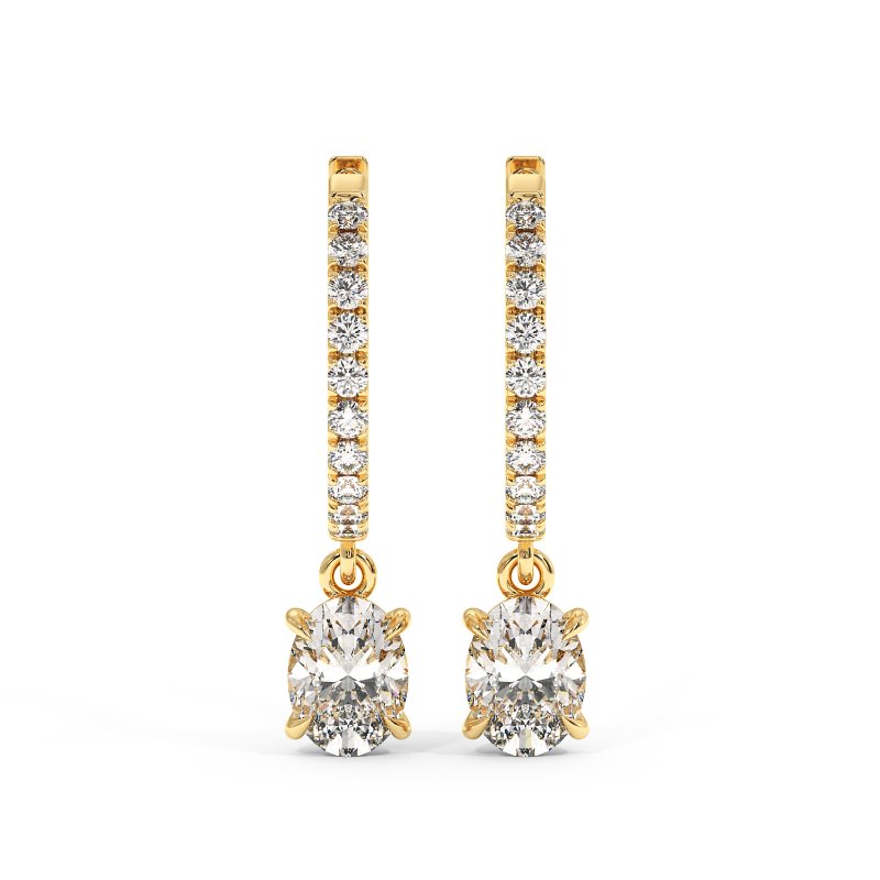 9K White Gold Jasmine Earrings