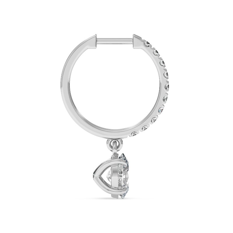 9K White Gold Jasmine Earrings