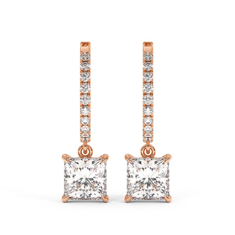 9K White Gold Jasmine Earrings