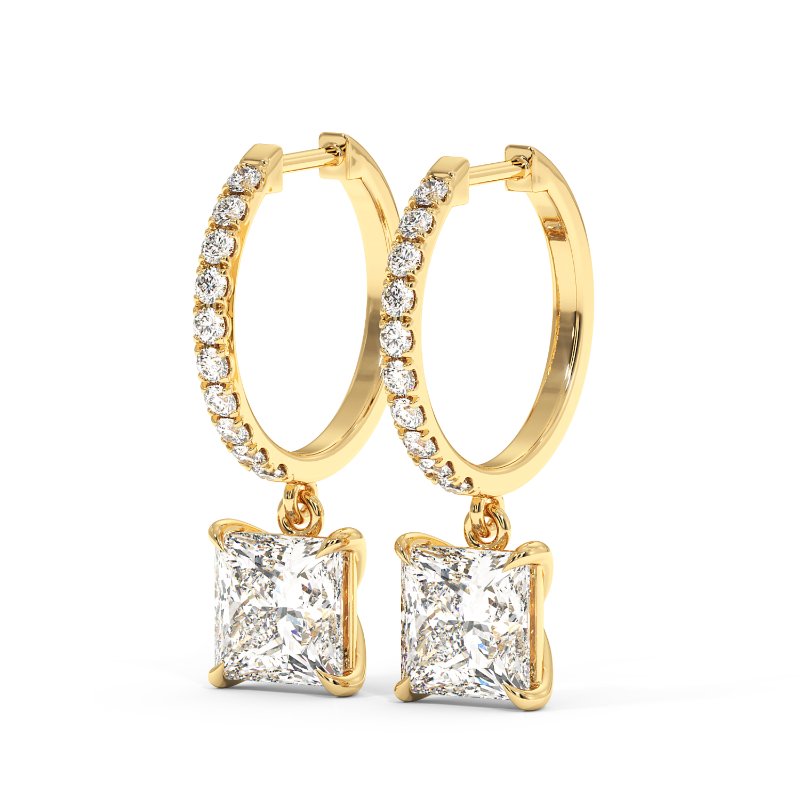 9K Yellow Gold Jasmine Earrings
