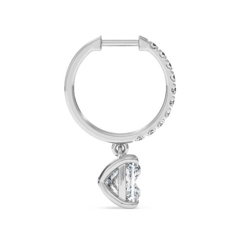 18K White Gold Jasmine Earrings