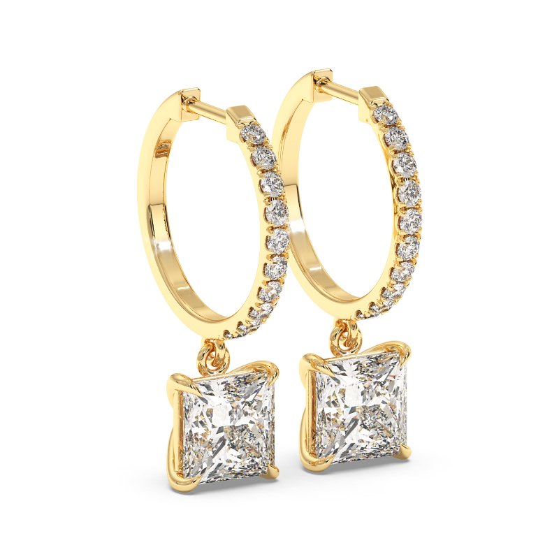 9K Yellow Gold Jasmine Earrings
