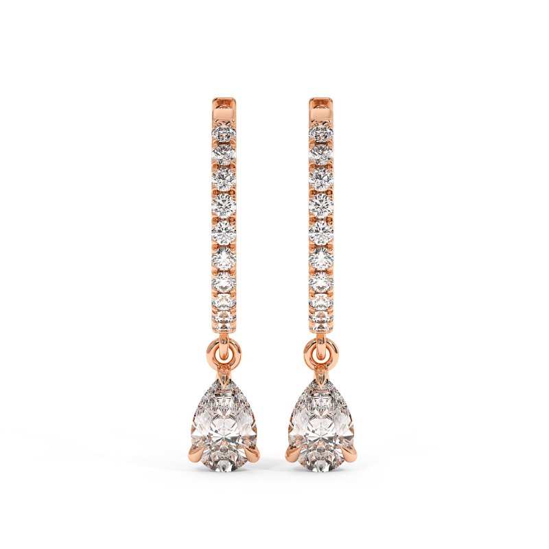 9K White Gold Jasmine Earrings