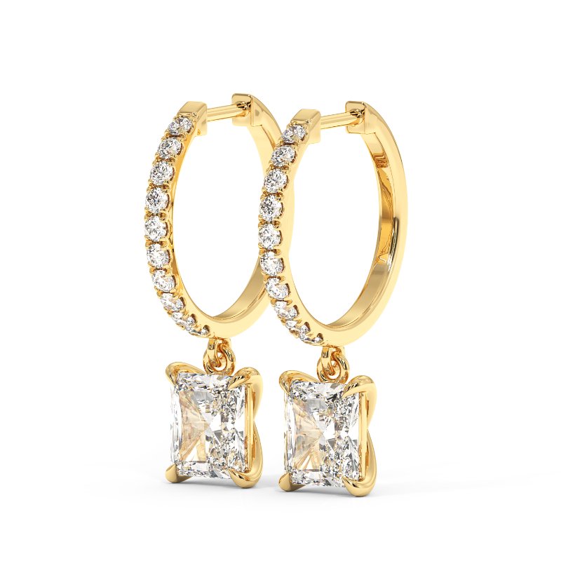 9K Yellow Gold Jasmine Earrings