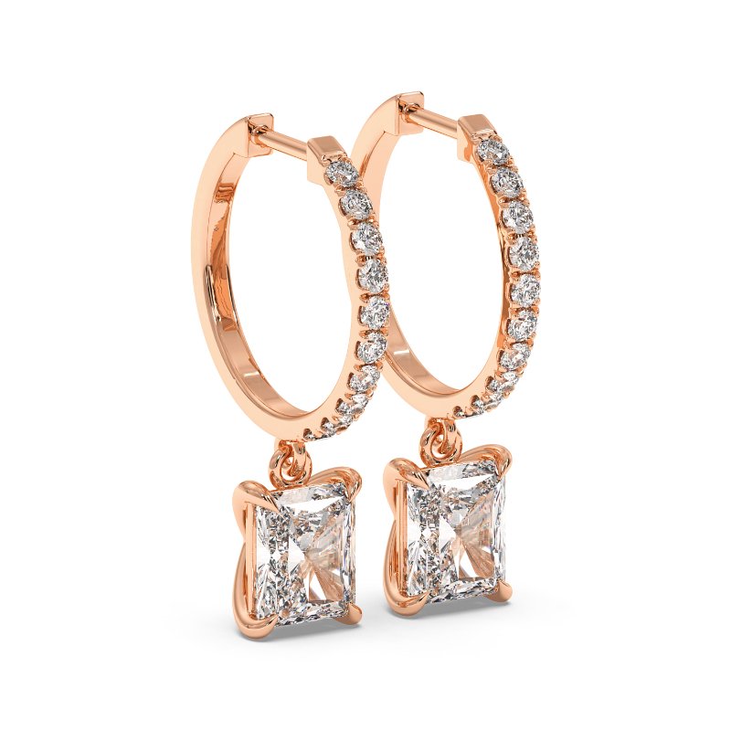 9K Rose Gold Jasmine Earrings